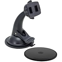 ARKON Replacement Upgrade or Additional Windshield Dashboard Sticky Suction Mount for Dual T Holders - Retail Packaging - Black
