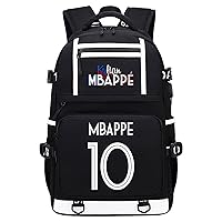Multifunction Backpack-Kylian Mbappe with USB Charging/Headphone Port Large Capacity Laptop Bag