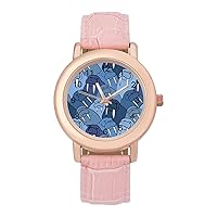 Walrus Women's Watch with Leather Band Classic Quartz Strap Watch Fashion Wrist Watch