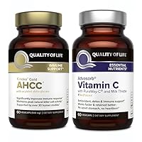 Immune Support Bundle - AHCC Kinoko Gold and Advasorb Vitamin C