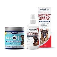 Vetericyn All-in 1 Multifunctional Senior Dog Supplement with Glucosamine and Vetericyn Plus Hot Spot Spray