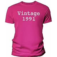 1991 Birthday Shirt for Men - Vintage 1991 - Type Distressed Bday T-Shirt - 33rd Birthday Gift