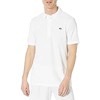 Lacoste Mens Sport Textured Breathable Golf Polo