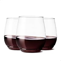 TOSSWARE POP 14oz Vino SET OF 24, Premium Quality, Recyclable, Unbreakable & Crystal Clear Plastic Wine Glasses