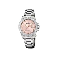 Festina F20503/2 Women's Analogue Quartz Watch with Stainless Steel Strap, silver, Bracelet