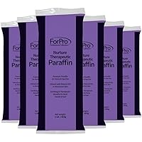 ForPro Nurture Paraffin Wax Refill, Lavender Fields, Six 1-Pound Paraffin Blocks, Non-Greasy, Moisturizing for Soft & Healthy Skin, 6 Lbs