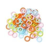 atcdfuw Crochet,100Pcs DIY Crochet Circle Hook Plastic Craft Tool for Handbag Car for Seat