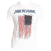 True Religion Men's Paint Splat Flag T-Shirt