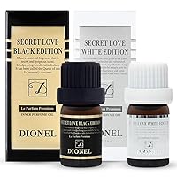 Dionel Secret Love inner perfume fragrance oil for underwear women Long-lasting feminine scent Black Edition 5ml(0.17fl.oz) + White Edition 5ml(0.17fl.oz)