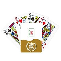 Dragon Flag Welsh Box Art Deco Fashion Royal Flush Poker Playing Card Game