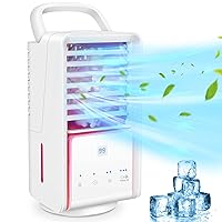 Portable Air Conditioners, Personal Mini Air Conditioner with 3 Wind Speed & 400ML Water Tank, USB Quiet Air Cooler for Small Room Bedroom Office Home