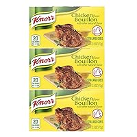 Knorr Chicken Bouillon 3 Pack of Extra Large Cubes w/Exit 28 Bargains Sticker (Total of 18 Extra Large Cubes)