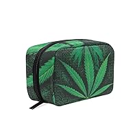Words Marijuana Weed Makeup Bags Portable Tote Cosmetics Bag Travel Cosmetic Organizer Toiletry Bag Make-up Cases for Women