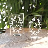 Clear Acrylic Sheet with Stand, (5x7 Inch Clear Blank Acrylic Sheets | Wedding Signs and Decoration | Card and Gift Signs | Event Party Signs | Welcome Acrylic Signs- Holders Included