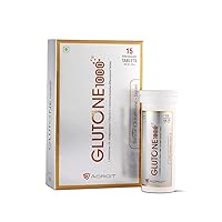 Bloom Adro.it Glutone 1000 – Setria L-Glutathione Effervescent Tablets, Vitamin C 40mg, for Radiant Glow, Evens Skin Tone, 15 Tablets