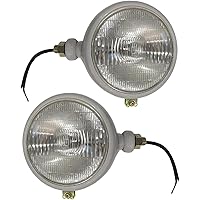 310066F Ford Tractor 2N 9N 8N Tractor Lights 8N Tractor Headlights Complete Lights Assembly Set with 12v bulbs Replacement parts New Holland 8N 9N NAA Tractor Lights