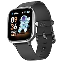 ZURURU Kids Smart Watch for Boys Girls Teens Gifts Idea for 6-14 Years Old, Kids Fitness Tracker Sleep Monitor Step Counter Pedometer Stop Watch Alarm Clock DIY Watch Face Touch Screen