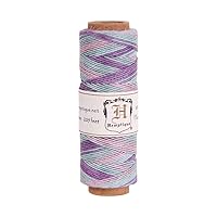 Hemptique 100% Natural Hemp Cord Single Spool - 205ft ~ 62.5m Hemp String Spool - Crafters Number 1 Choice - .5mm Cord Thread for Jewelry Making, Macramé, Scrapbooking, & More - Pastel
