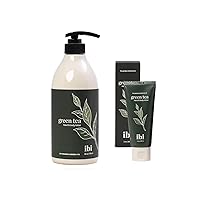 Refreshing Green Tea Hand & Body Lotion | Includes 1 Green Tea Hand & Body Lotion (2 oz/ 60 mL) & 1 Green Tea Hand & Body Lotion (25 oz / 750 mL)