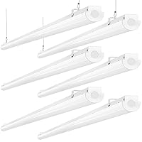 ANTLUX 8FT LED Shop Lights 110W Strip Lights [6-lamp T8 Fluorescent Equiv.], 12000LM, 5000K, Compact Commercial 8 Foot Light Fixtures for Warehouse, Garage, Energy Saving up to 4000W/5 Years, 6 Pack