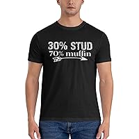 Men's Cotton T-Shirt Tees, I'll Be in The Garage Graphic Fashion Short Sleeve Tee S-6XL