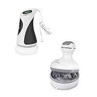 COMFIER Electric Cordless Hair Scalp Massager with Kneading 84 Massage Nodes & Cellulite Massager Body Shaping Machine Massager with 5 Massage Heads