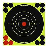 Birchwood Casey Bull's-Eye Reactive Targets - Highly Visible Instant Feedback Self-Adhesive Shooting Targets