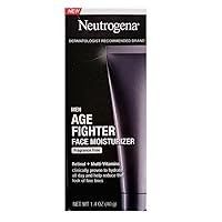 Age Fighter Anti-Wrinkle Retinol Moisturizer for Men, Daily Oil-Free Anti-Aging Face Lotion with Retinol, Multi-Vitamins, and Broad Spectrum SPF 15 Sunscreen, 1.4 oz