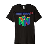 Nintendo 64 Classic Logo Retro Vintage Graphic T-Shirt Premium T-Shirt