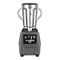 Waring CB15T Blender with Timer, Stainless Steel Container, 120V, 4 L Capacity, 26