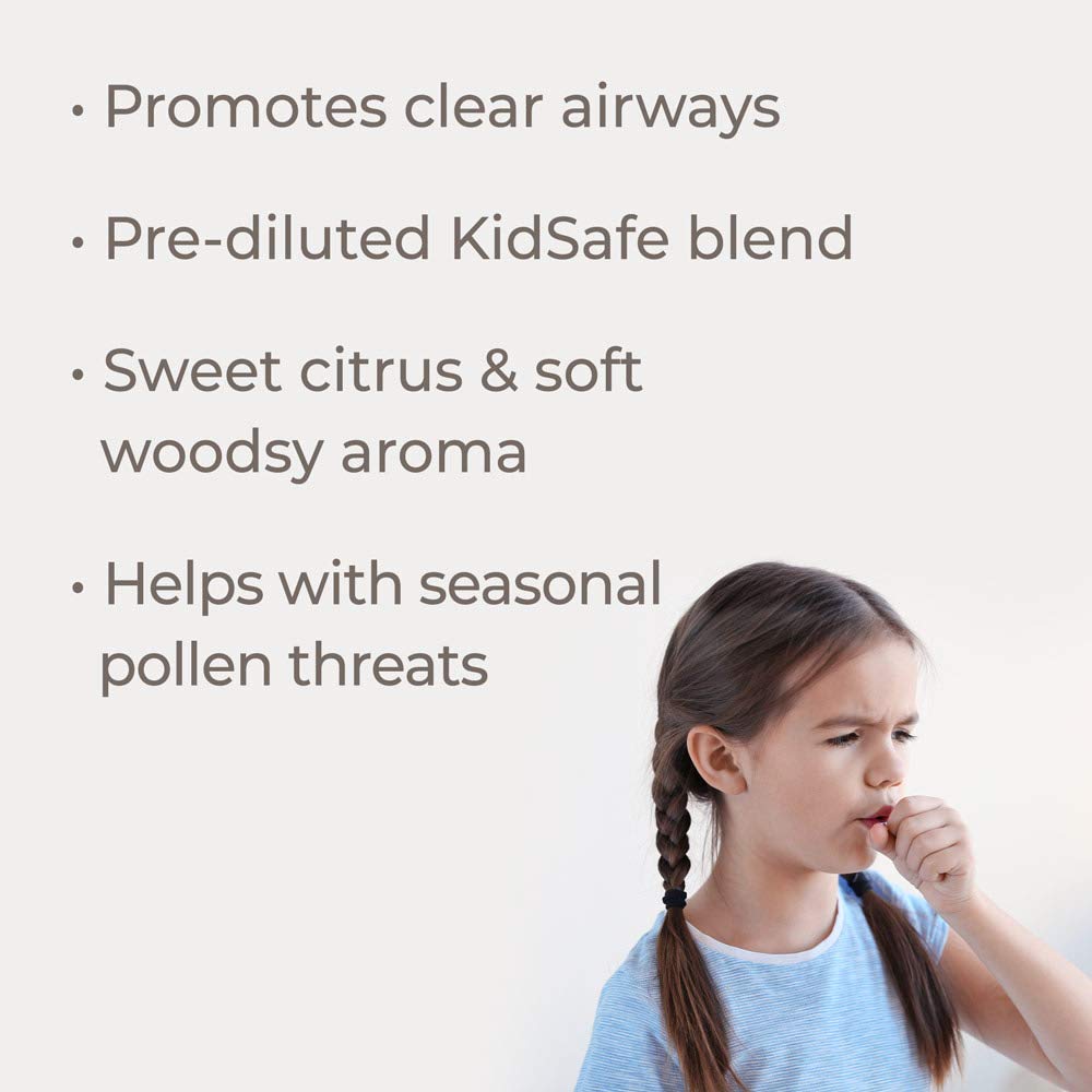 Plant Therapy Quiet Cough KidSafe Essential Oil Blend 10 mL (1/3 oz) 100% Pure, Undiluted, Therapeutic Grade