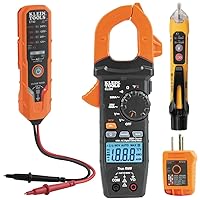 Klein Tools CL220VP Electrical Test Kit with Digital Clamp Meter, Non-Contact Voltage Tester, GFCI Outlet Tester, AC/DC Voltage Tester