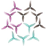 Gemfan Hurricane 3630 3.6 Inch 5mm Center Hole 3-Blade FPV Propeller for 3.5 Inch Quad Freestyle Racfing Drone 1404-2204 Bruhsless Motor (3 Colors, 12pcs 6CW + 6CCW)