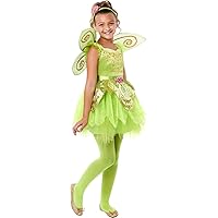 Rubies Girl's Forum Novelties Green Fairy Costume Dress, As Shown