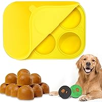 BABORUI 6 Cavities Dog Treat Molds with Lid for Woof Pupsicle & Power Chewer Pupsicle (Large)