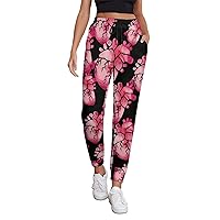Human Heart Women's Sweatpants Casual Lounge Jogger Pant Soft Workout Pants with Pockets