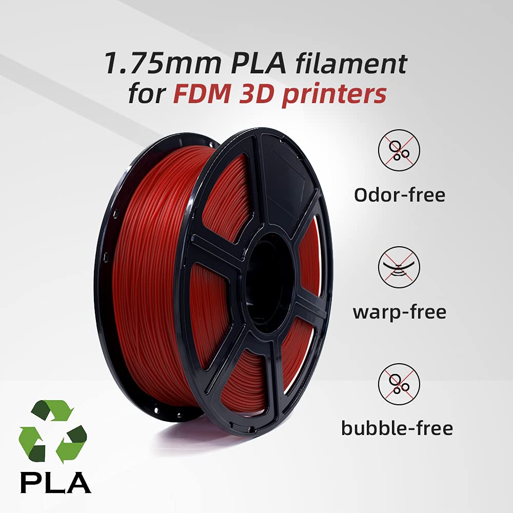 Environmental Friendliness Flashforge Metal PLA 1.75mm 3D Printer Filaments 1kg Spool-Dimensional Accuracy +/- 0.02mm no Smoke and no Odor Aluminum, Metal PLA 