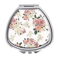 Pill Box,Vintage Flower Pattern Pill Case for Purse Pocket Pill Organizer Decorative Boxes Silver Single Compartment Travel Medicine Tablet