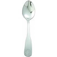 Winco 12-Piece Toulouse European Table Spoon Set, 18-0 Extra Heavy Weight Stainless Steel,Silver