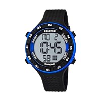 Calypso Unisex Digital Watch with LCD Dial Digital Display and Black Plastic Strap K5663/2