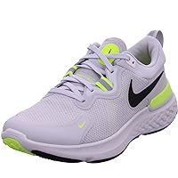 Nike Men's React Miler Running Shoe, Black White Opti Yellow Dark G, 42 EU