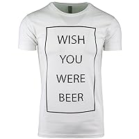 ShirtBANC Wish You were Beer Mens Shirt Drinking Shirt Bar Tee