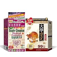 NOTO Master Reishi Mushroom Lingzhi and Cracked Lingzhi Spore Capsule+WholeLovePlus Super Cleanse Probiotics