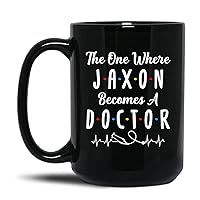 The One Where Name Becomes A Doctor Mug, Doctor Ceramic Cup, Personalized Name Doctor Coffee Mug, Doctor Tea Cup, Medical Student Mug, Dr Mug, Dr Ceramic Cup, Dr Mug, Black Cup 11oz, 15oz
