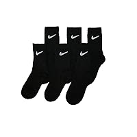 Nike Kids Cushioned Crew Socks, 6 Pairs, Sock Size 5-7, Shoe Size 10C - 3 Year Old