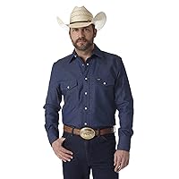 Mens Western Work Shirt Washed Finish