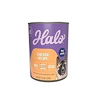 Halo Senior Dog Wet Food, Chicken Recipe, Great as Nutritious Meals or Healthy Dog Food Toppers, 13.2 oz Can (Pack of 6)