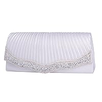 Womens Trapezoid Shining Purse Magnetic Clasp Evening Bag