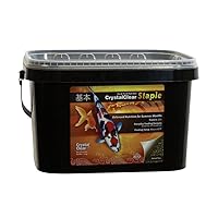 Staple Balanced Nutrition Koi Fish Food for Every Day Feeding, 3mm Pellets, 8.8 Pound Bucket
