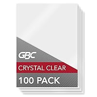 GBC Laminating Sheets, Thermal Laminating Pouches, Menu Size, 5Mil, HeatSeal Crystal Clear, 100 Pack (3200417)